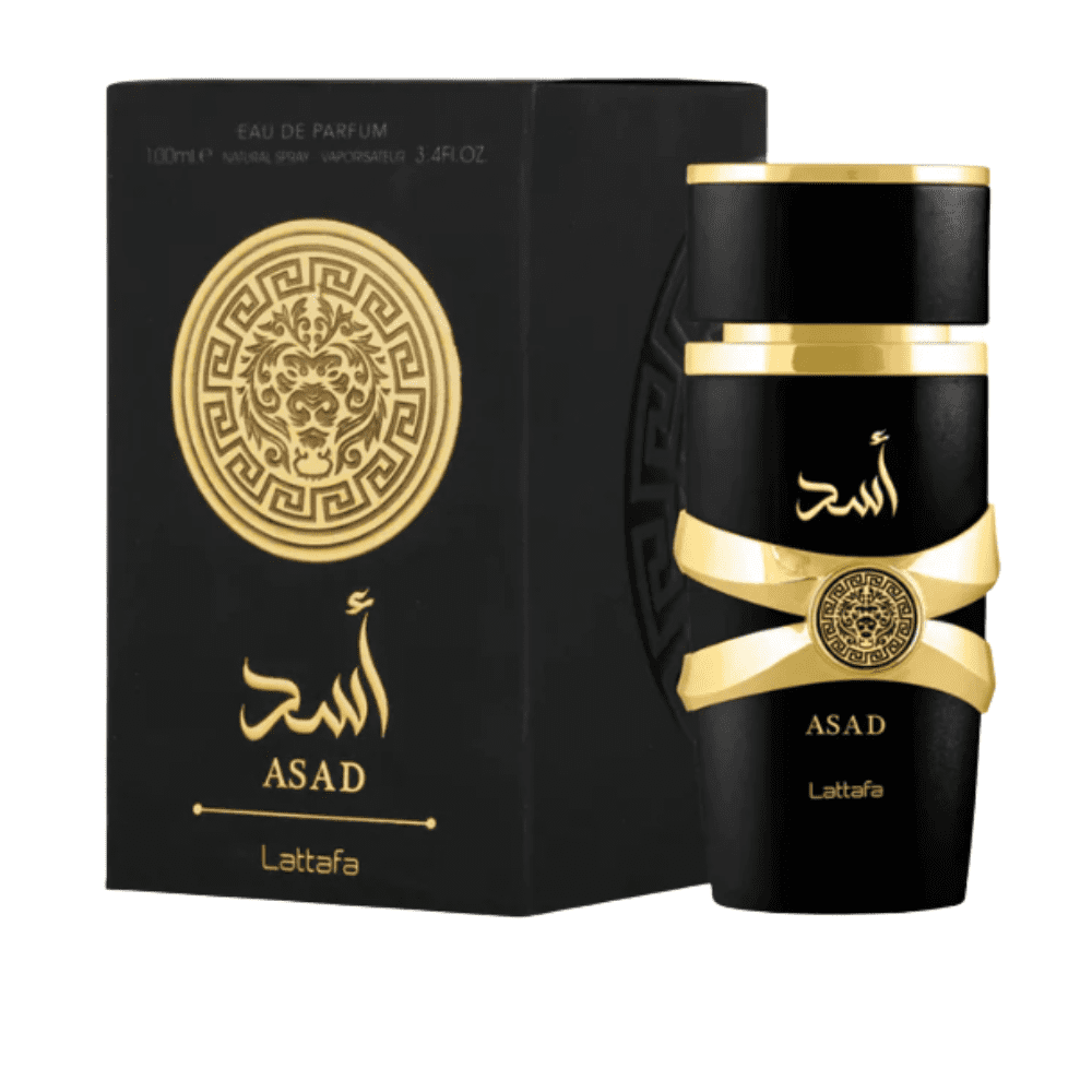 Perfume Asad Lattafa original fragancia masculina especiada dulce intensa larga duración