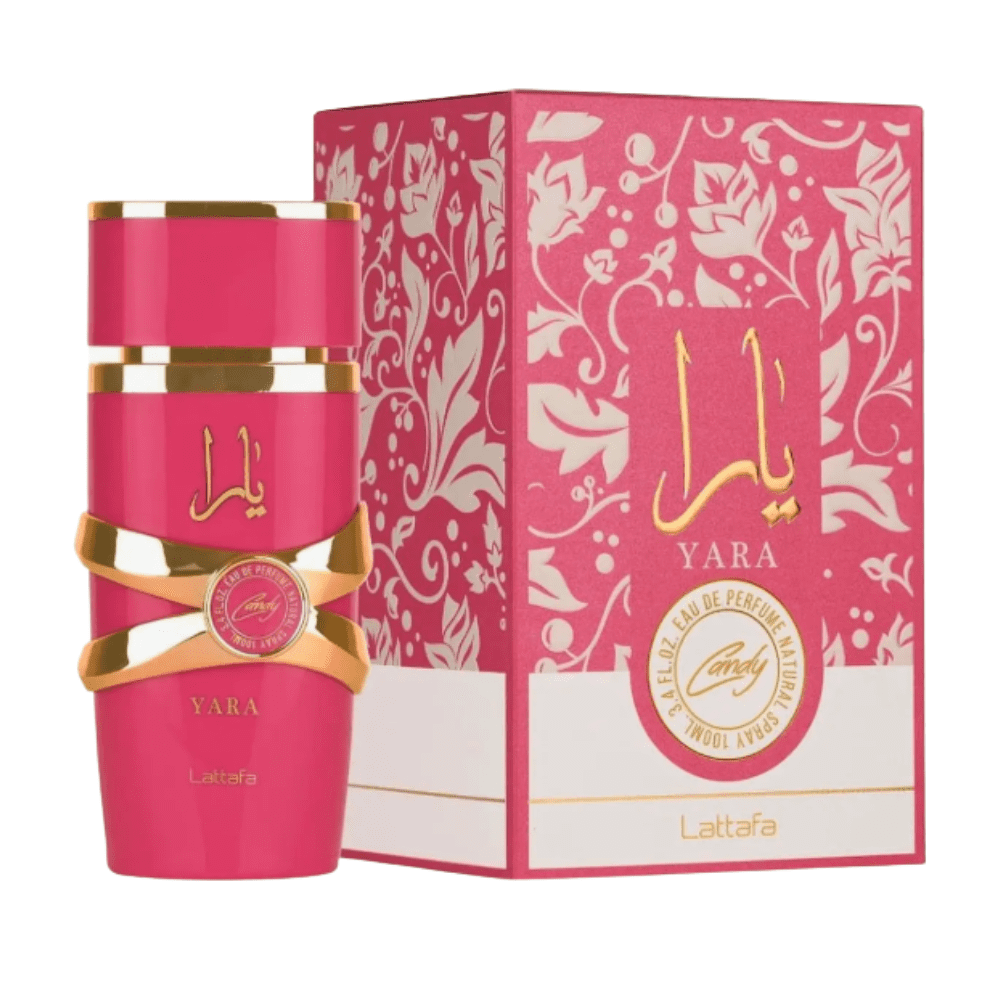 Perfume Yara Candy Lattafa original fragancia dulce gourmand cremosa femenina larga duración