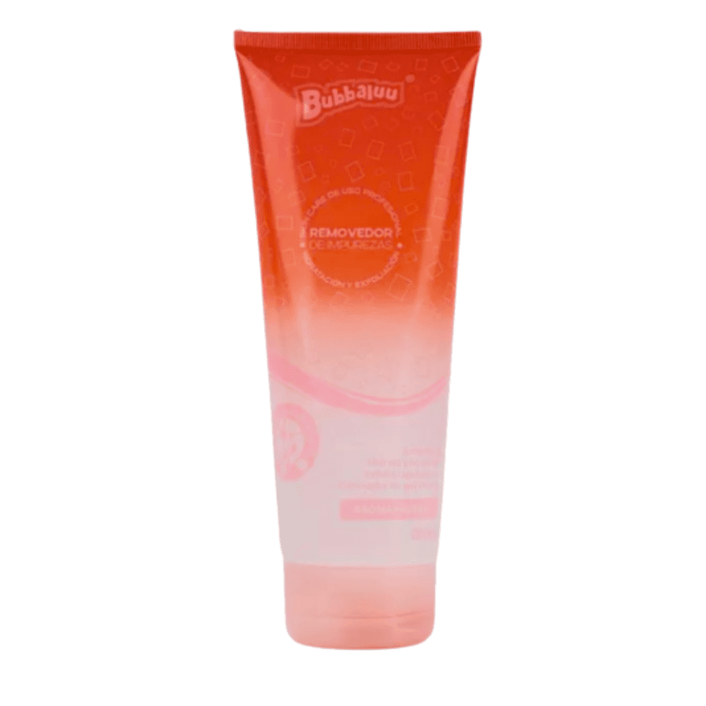 Removedor de impurezas Bubbaluu frutilla 200ml Limpiador facial Bubbaluu aroma frutilla Producto Bubbaluu limpieza rostro