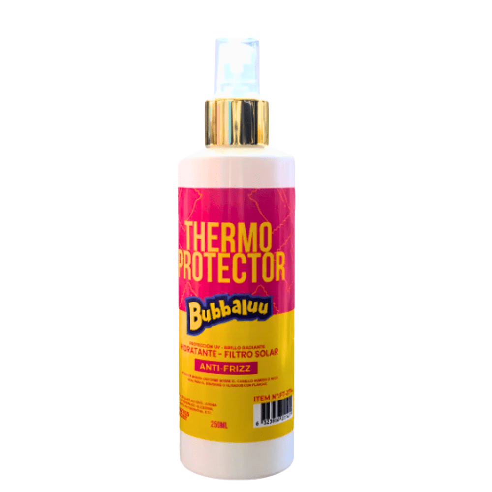 Thermo protector Bubbaluu tutti frutti 250ml Protector térmico Bubbaluu cabello Spray capilar Bubbaluu aroma frutal