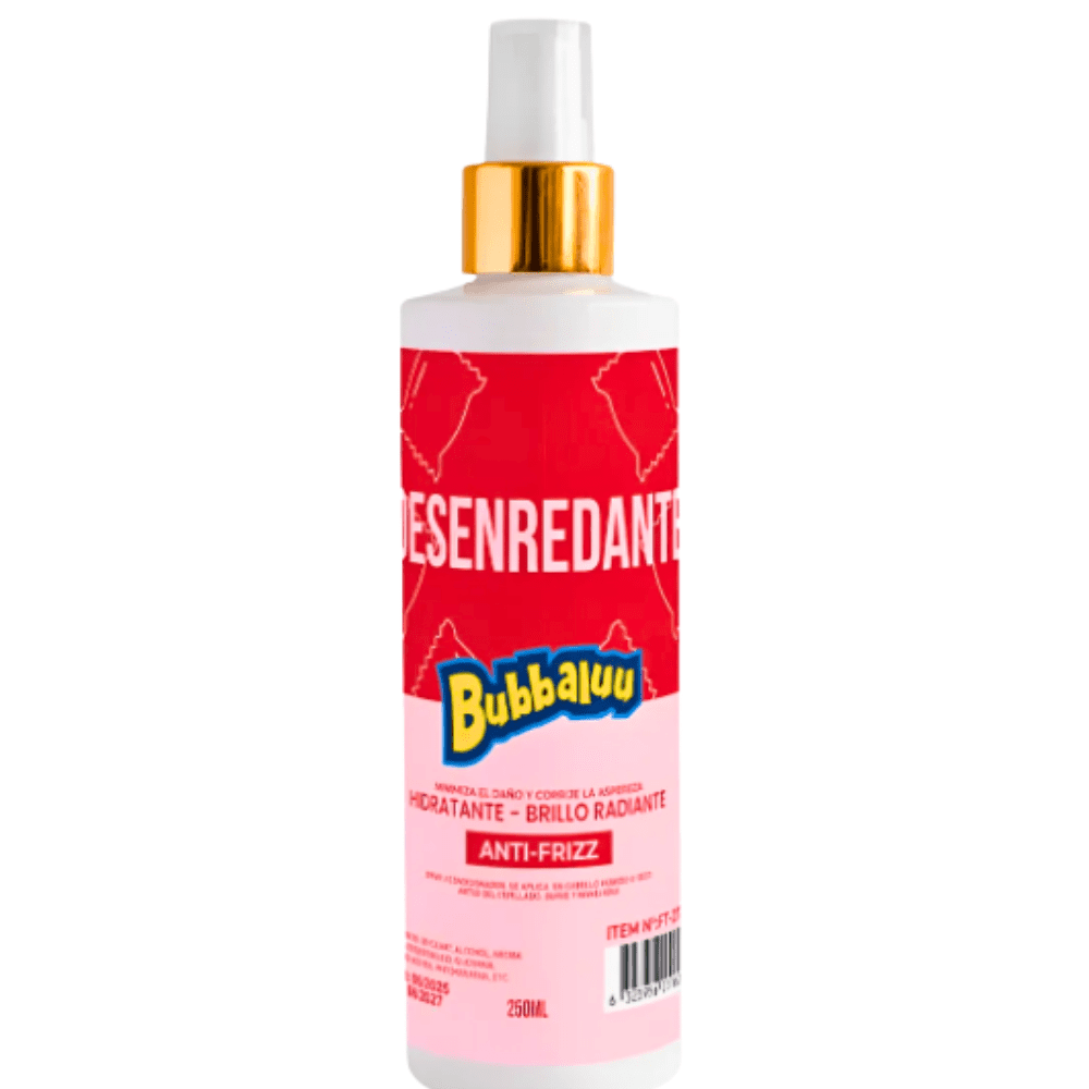 Desenredante Bubbaluu frutilla 250ml Spray capilar Bubbaluu aroma frutilla Producto Bubbaluu desenredado cabello