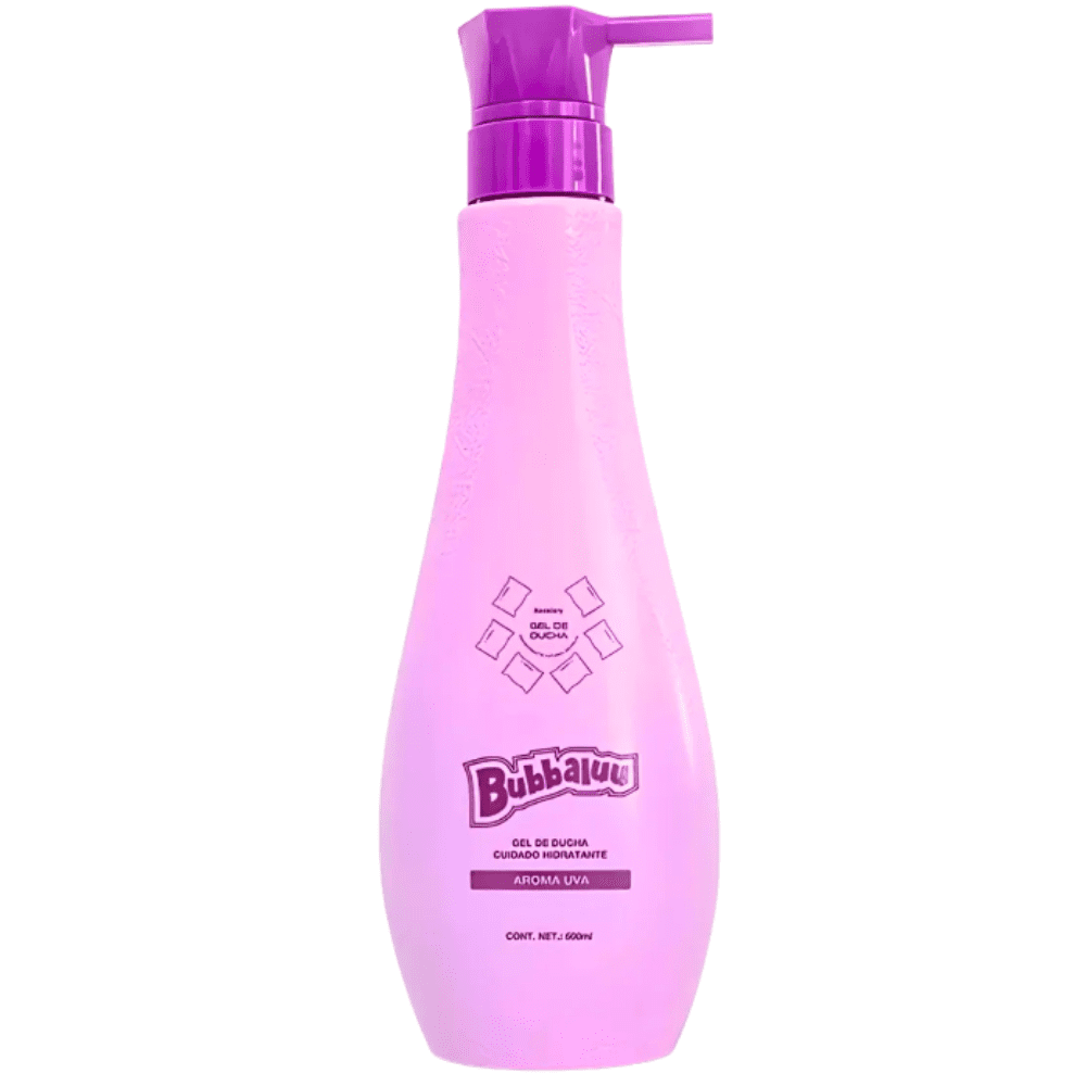 Gel de ducha Bubbaluu uva Gel corporal Bubbaluu aroma uva Producto Bubbaluu limpieza piel