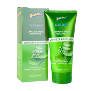 Limpiador facial Bubbaluu aloe vera limpieza profunda Gel limpiador Bubbaluu para el rostro Limpieza facial refrescante Bubbaluu