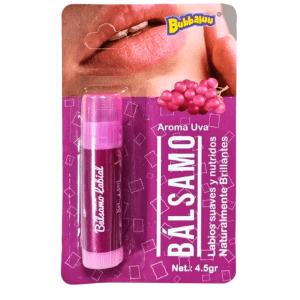 protector labial Bubbaluu uva hidratante labios Bubbaluu bálsamo labios portátil