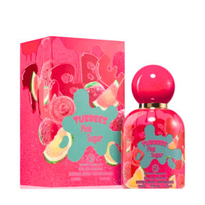 Perfume Tubbees Pink Sugar con fragancia dulce azucarada en envase elegante y moderno