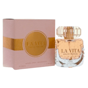 Perfume La Vita Maison Alhambra con fragancia dulce floral en frasco elegante y moderno