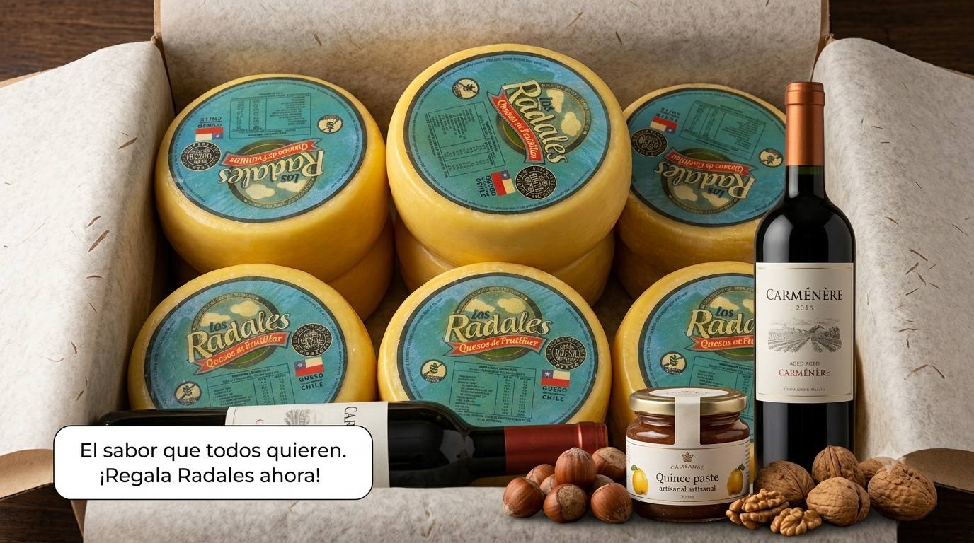 Caja quesos Los Radales regalo gourmet